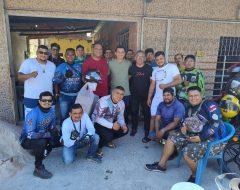 Apoiadores motoristas de aplicativo