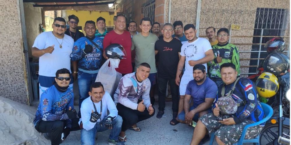 Apoiadores motoristas de aplicativo
